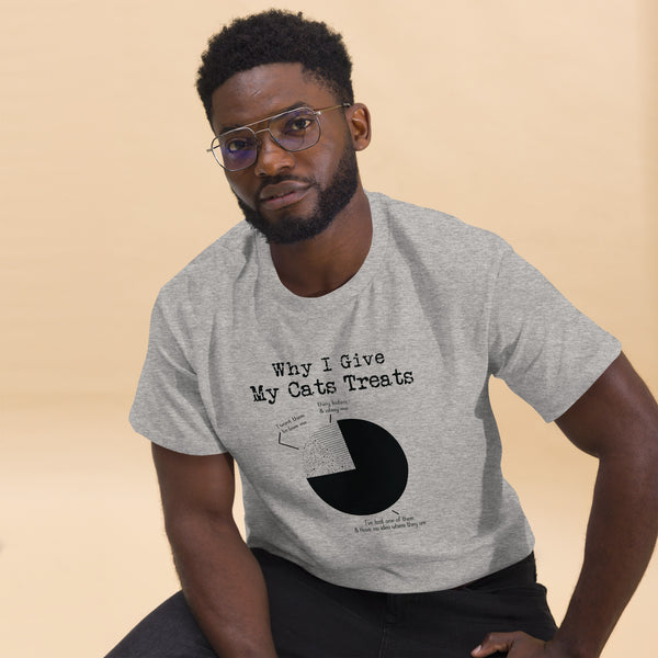 Why I Give My Cats Treats" 100% Cotton Men's Classic Tee